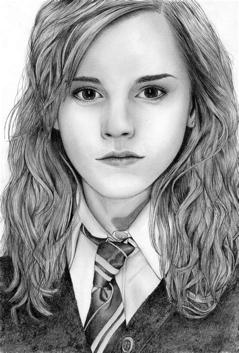 hermione granger drawing|hermione granger pencil sketch.